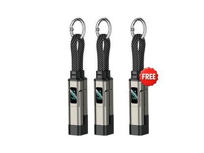 🔥4-in-1 Digital Display Keychain Charging Cable