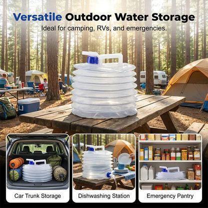 🔥LAST DAY 50% OFF - 🚿Collapsible Food-Grade Water Container with Leak-Proof Spigot