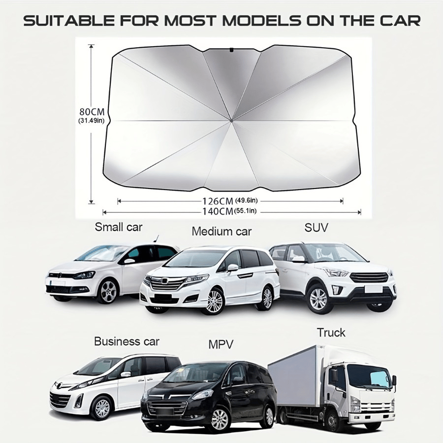 2026 Foldable Anti-UV Windshield Sunshade