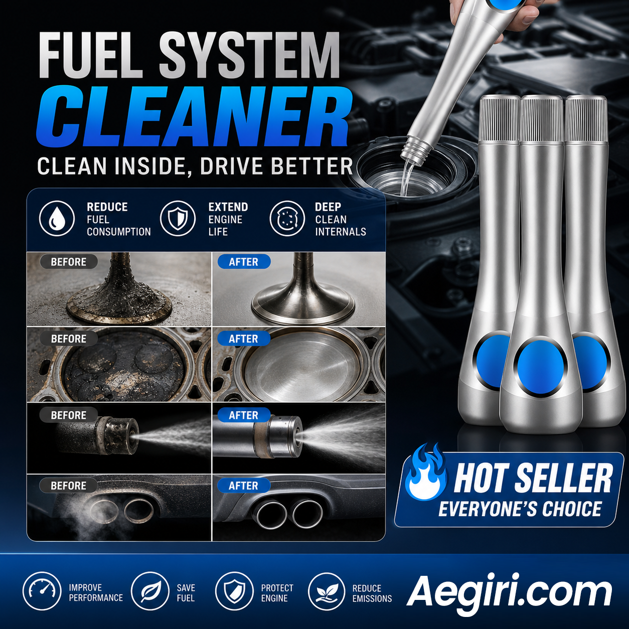 🔥Limited-time factory direct deal for car parts!  🛠️Engine Cleaning Booster Fuel Treatment