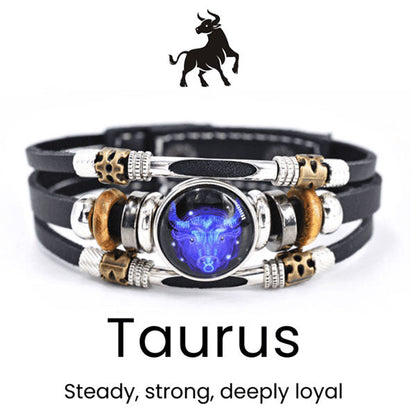 Astrological Sign Luminous Bracelet Super Bright In The Dark
