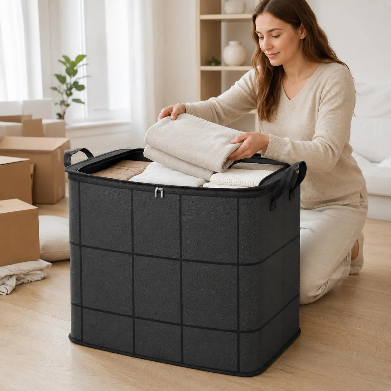 🔥Summer Limited-Time 50% OFF 🎁 – Large Capacity Zippered Fabric Organizer