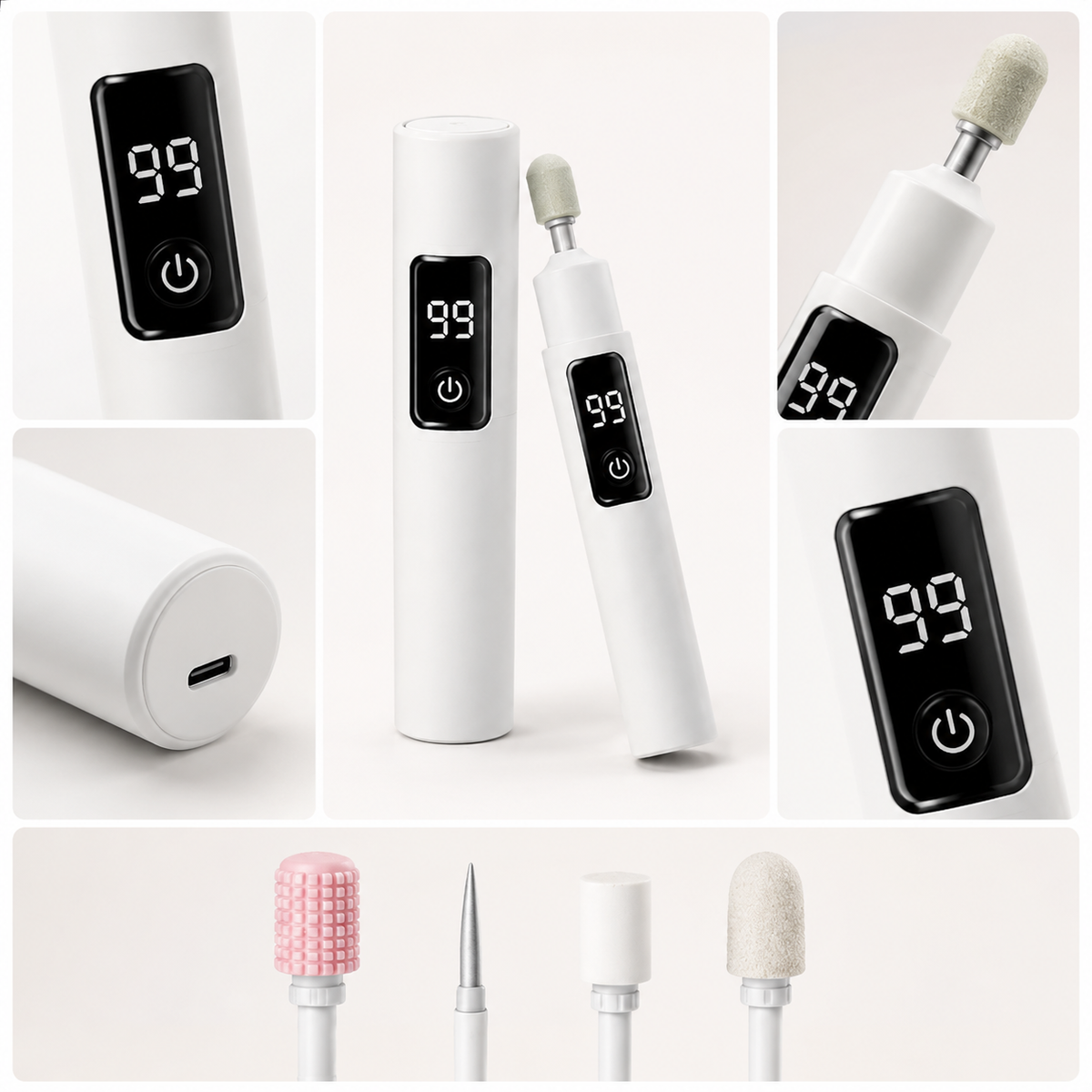 ✨New Arrival✨Professional Ultra-Safe LED Electric Nail Grinder