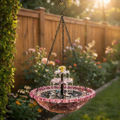 🔥🔥 Solar Cascade Hanging Bird Bath Fountain | 🚨 Selling Fast!