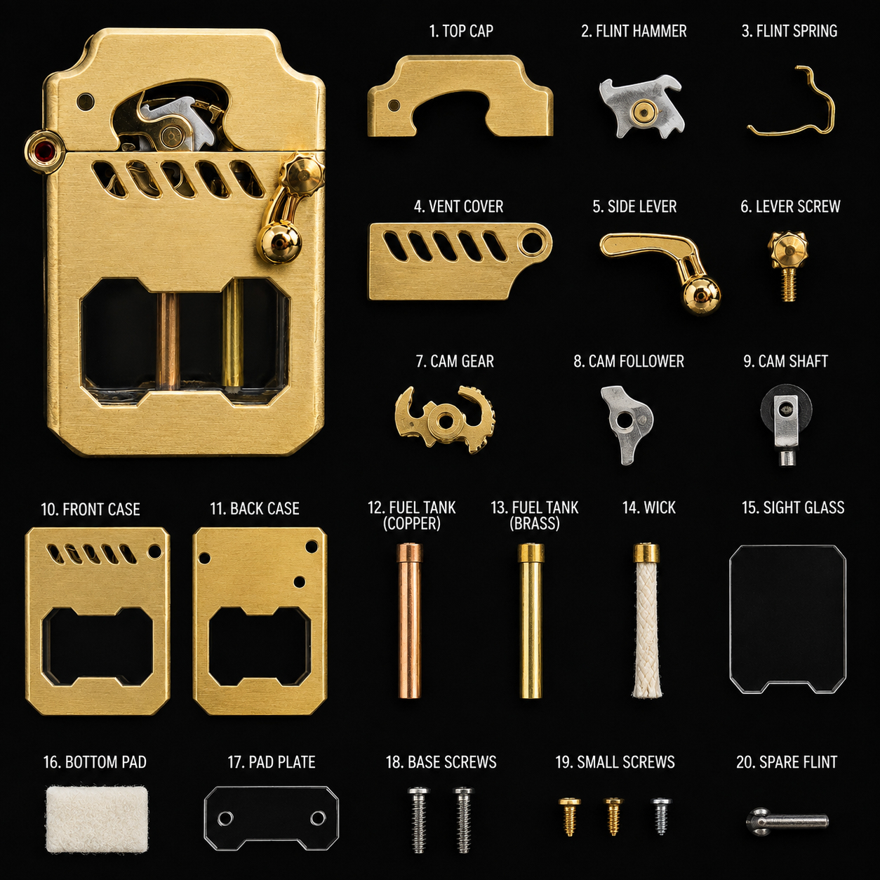 Aegiri "AeroFluid" Mechanical Lighter