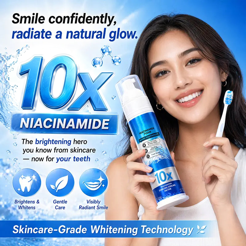 🦷✨Niacinamide Foaming🫧 Whitening Toothpaste 10X