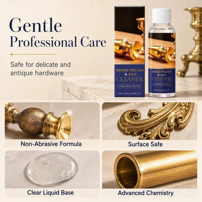 🔩TARNISHED BRASS? FIX IT FAST!🔩 Polish & Cleaner – Removes Oxidation, Restores Shine, Gentle on Surfaces – Easy Application! 🧽