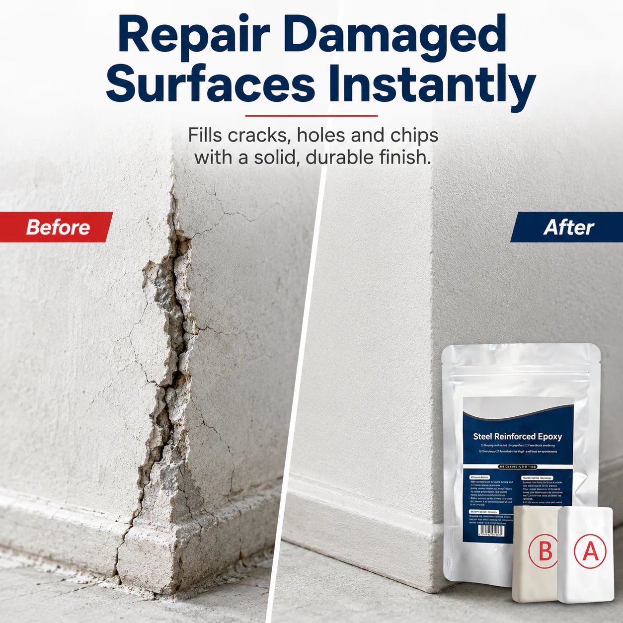💥SAVE 50% NOW🏠Steel Reinforced Epoxy Repair Putty