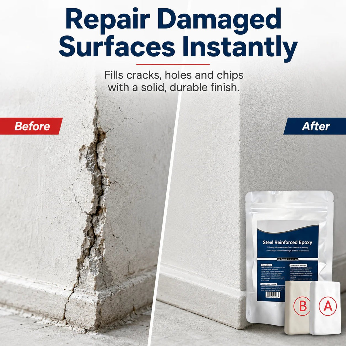 💥SAVE 50% NOW🏠Steel Reinforced Epoxy Repair Putty