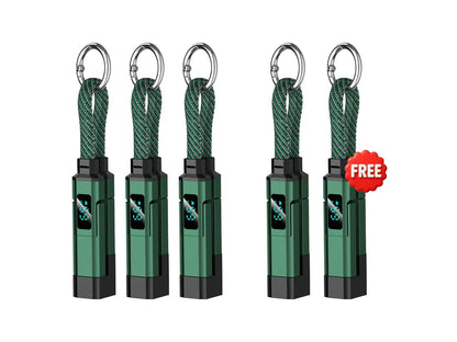 🔥4-in-1 Digital Display Keychain Charging Cable