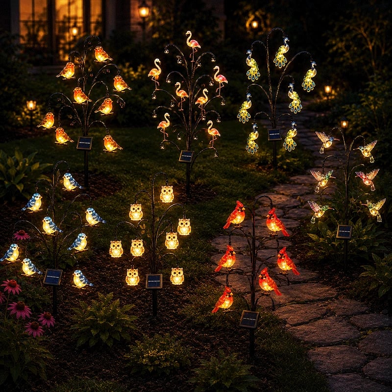 🐦 Bird-Shaped Solar Stump Light-Perfect Garden Gift For Outdoor Lovers