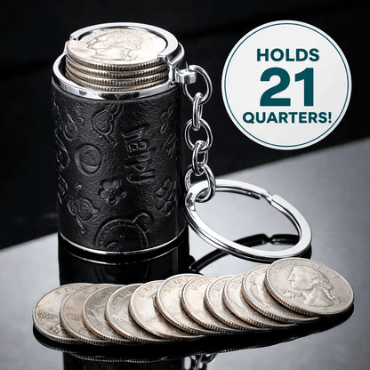🔥Mini Coin Storage Keychain – Compact, Durable, and Practical for Everyday Carry💫