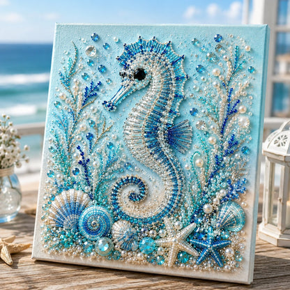🔥 50% OFF - 🌊✨ Ocean Theme Pearl Art DIY Kit – Relaxing DIY Craft to Create Stunning Coastal Artwork
