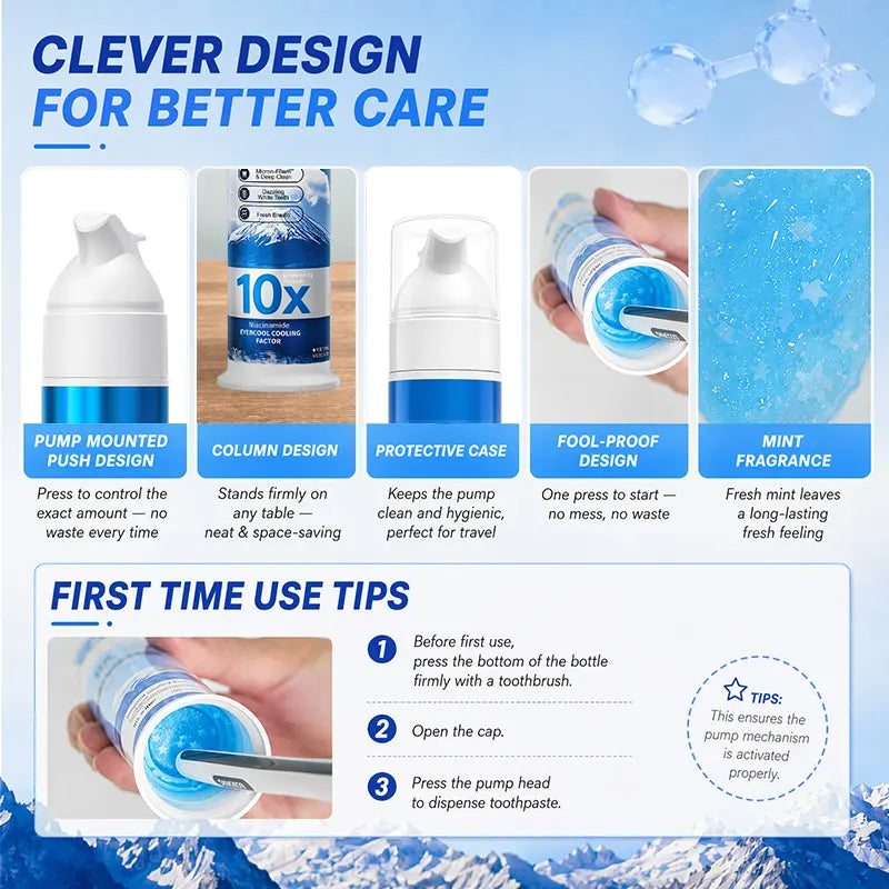 🦷✨Niacinamide Foaming🫧 Whitening Toothpaste 10X