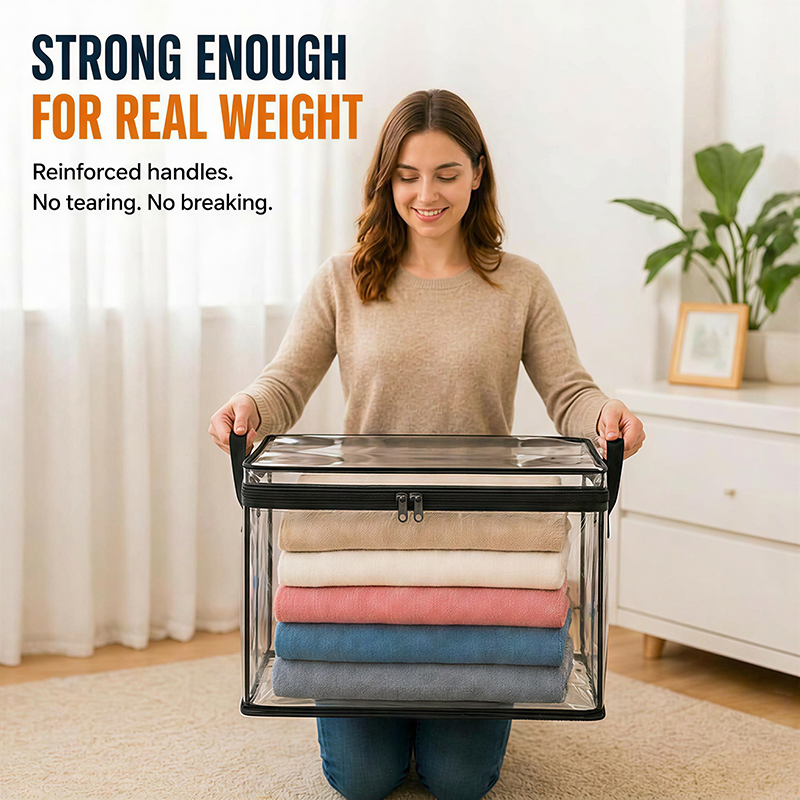 🔥Last Day 49% OFF📦Portable Large Heavy-Duty Thick Plastic Clear Storage Box