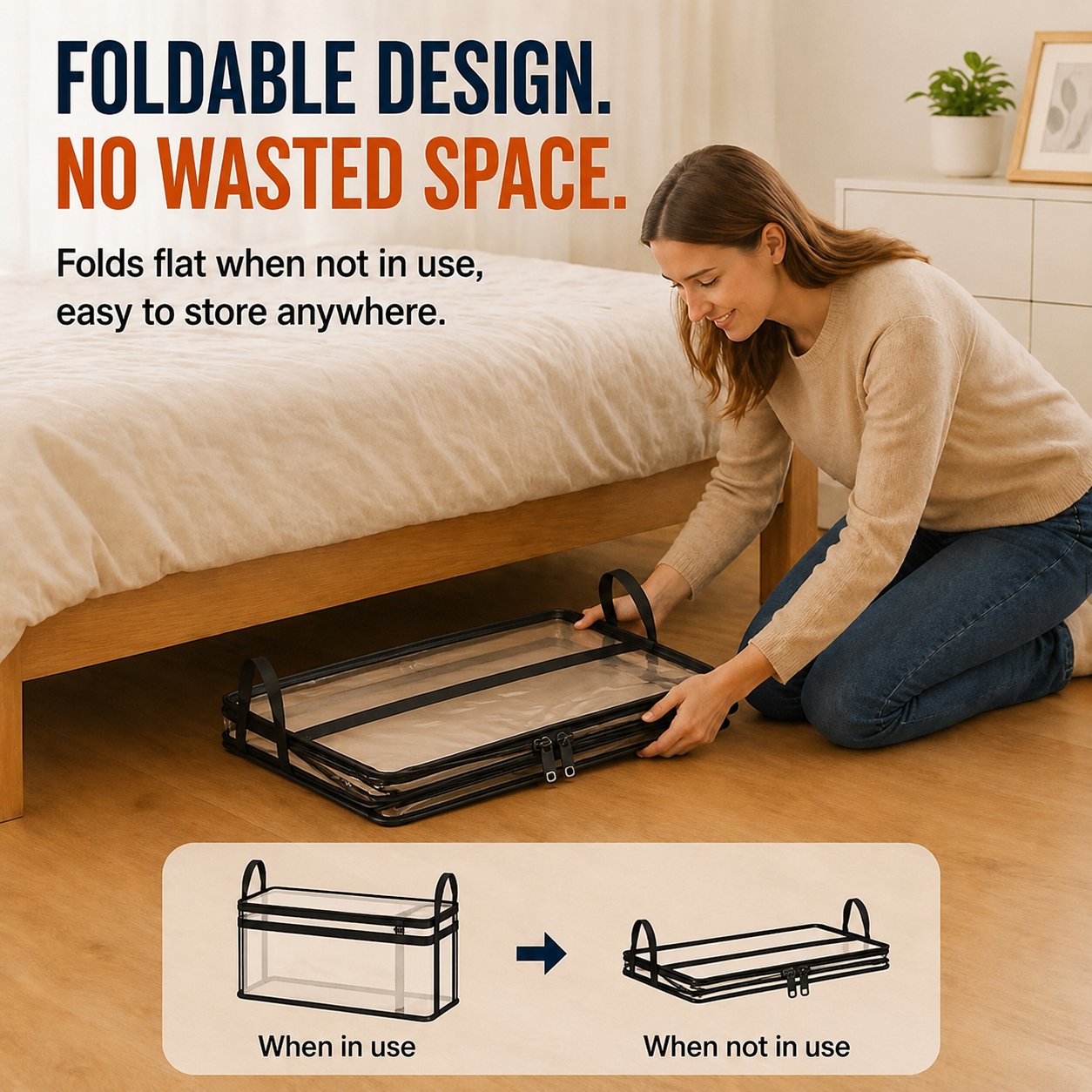 🔥Last Day 49% OFF📦Portable Large Heavy-Duty Thick Plastic Clear Storage Box