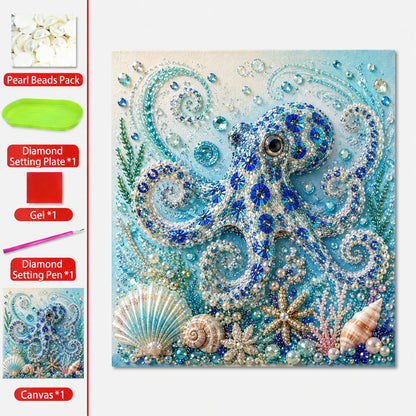 🔥 50% OFF - 🌊✨ Ocean Theme Pearl Art DIY Kit – Relaxing DIY Craft to Create Stunning Coastal Artwork
