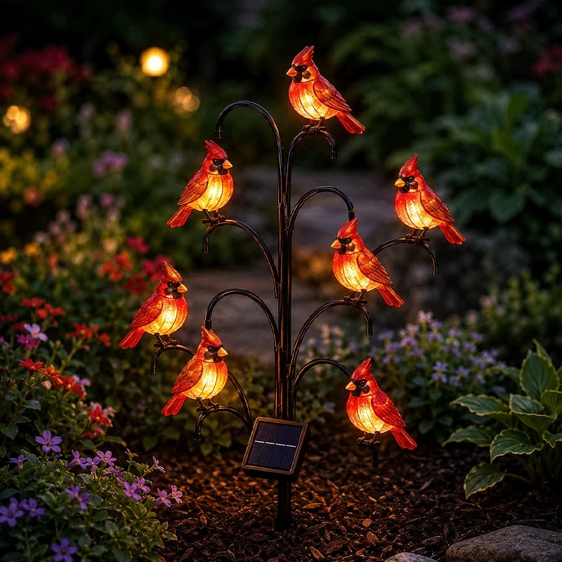 🐦 Bird-Shaped Solar Stump Light-Perfect Garden Gift For Outdoor Lovers