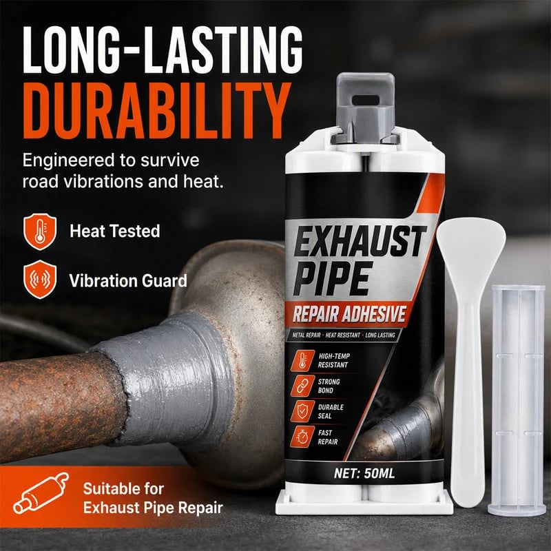 🥳2026 HOT SALE🥳💞50K+ SOLD! ⭐🔧 50% OFF! High Temp Exhaust Pipe Repair Glue