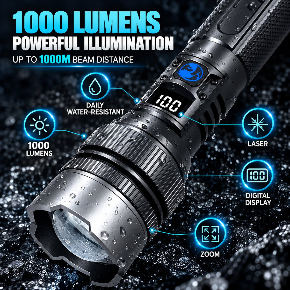 🔥HOT SALE 50% OFF💎 High-Power Flashlight