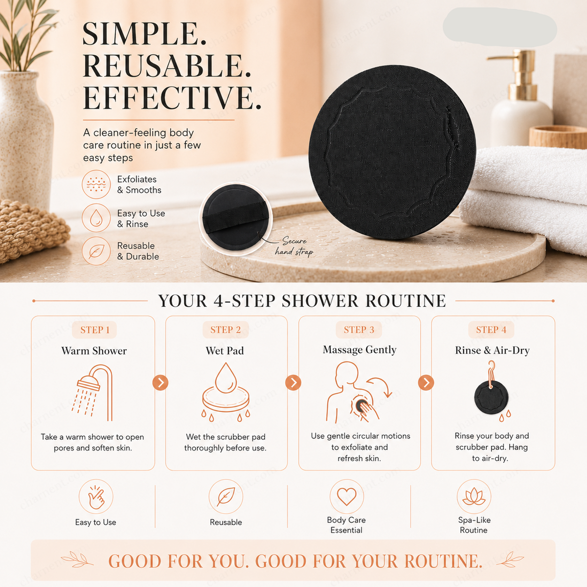 🥳2026 HOT SALE💞50K+ SOLD! Scrub Bath Pads – Gently exfoliate, unclog pores, reveal brighter skin. ✨🛀