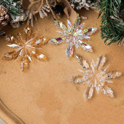 Cwkbzc🎉Crystal Snowflake Suncatcher Christmas Ornament