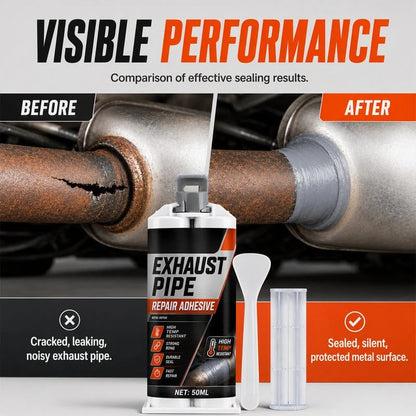 🥳2026 HOT SALE🥳💞50K+ SOLD! ⭐🔧 50% OFF! High Temp Exhaust Pipe Repair Glue