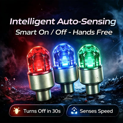 ✨ Motion-Activated LED Tire Valve Caps – TopSpire® Waterproof Auto-Glow Wheel Lights 🚗💥