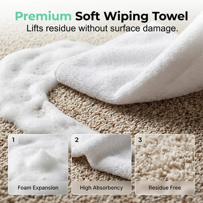 🔥🔥Waterless Carpet Foam Stain Remover with Towel