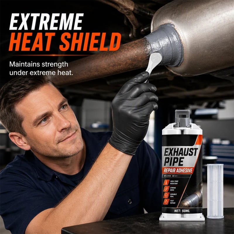 🥳2026 HOT SALE🥳💞50K+ SOLD! ⭐🔧 50% OFF! High Temp Exhaust Pipe Repair Glue