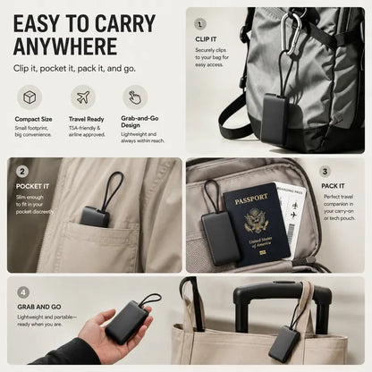 🧳  Pocket Tech Kit – All-in-One Charging, Data Sync & Travel Companion!