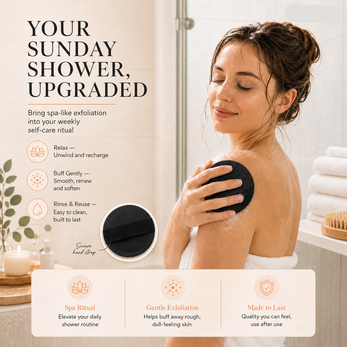 🥳2026 HOT SALE💞50K+ SOLD! Scrub Bath Pads – Gently exfoliate, unclog pores, reveal brighter skin. ✨🛀