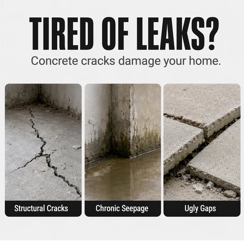 ⏳Time-Limited Special⏰ Waterproof Concrete Crack Filler for Indoor & Outdoor Use