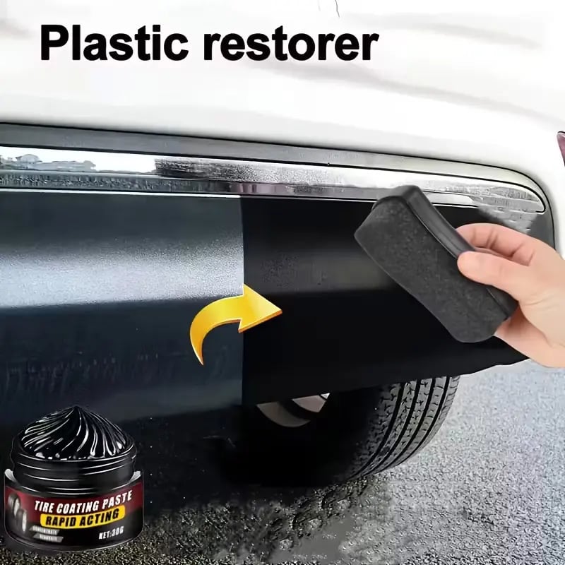 Premium Tire Coating & Trim Restorer: TopSpire® Bring Back the Original Deep Black Shine to Rubber and Plastic