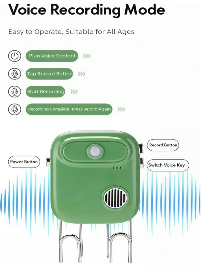 Smart voice reminder for home use, key-prevention sensor for seniors.