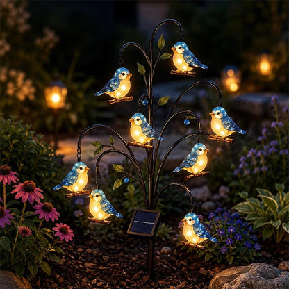 🐦 Bird-Shaped Solar Stump Light-Perfect Garden Gift For Outdoor Lovers