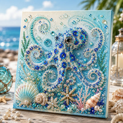 🔥 50% OFF - 🌊✨ Ocean Theme Pearl Art DIY Kit – Relaxing DIY Craft to Create Stunning Coastal Artwork
