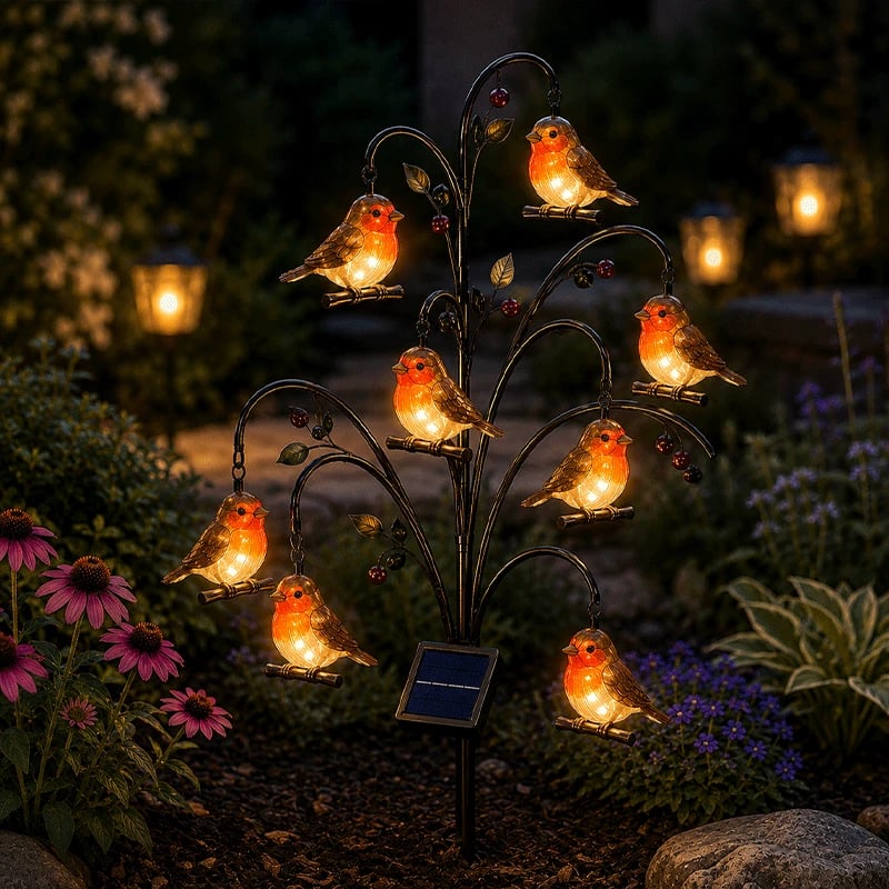 🐦 Bird-Shaped Solar Stump Light-Perfect Garden Gift For Outdoor Lovers