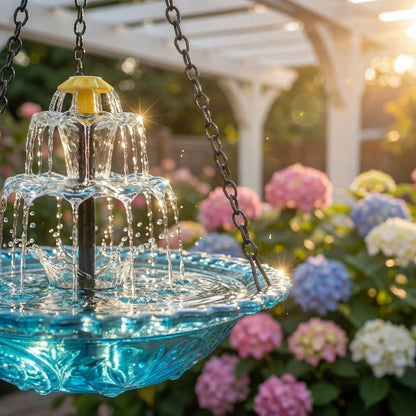 🔥🔥 Solar Cascade Hanging Bird Bath Fountain | 🚨 Selling Fast!