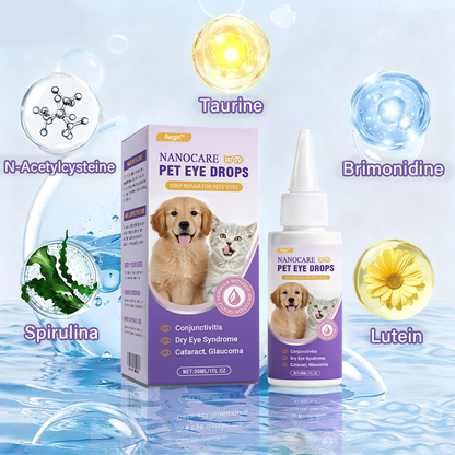 aegiri NanoCare Pet Eye Drops-Relieves Conjunctivitis, Dry Eyes, Cataracts, and Keratitis