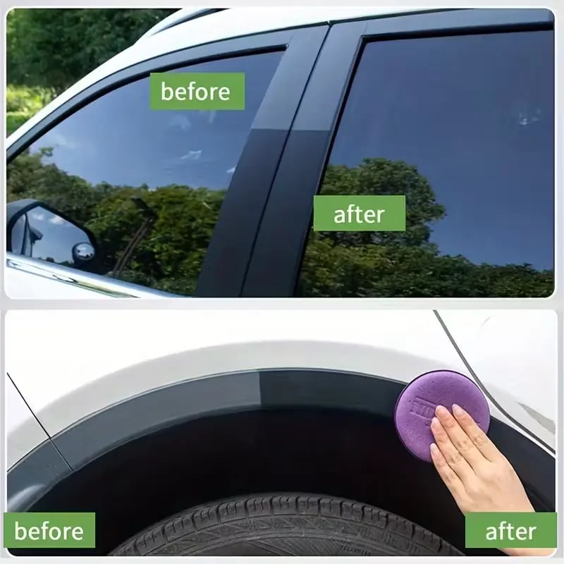 Premium Tire Coating & Trim Restorer: TopSpire® Bring Back the Original Deep Black Shine to Rubber and Plastic