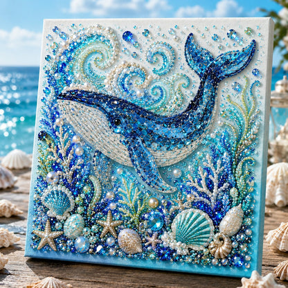 🔥 50% OFF - 🌊✨ Ocean Theme Pearl Art DIY Kit – Relaxing DIY Craft to Create Stunning Coastal Artwork