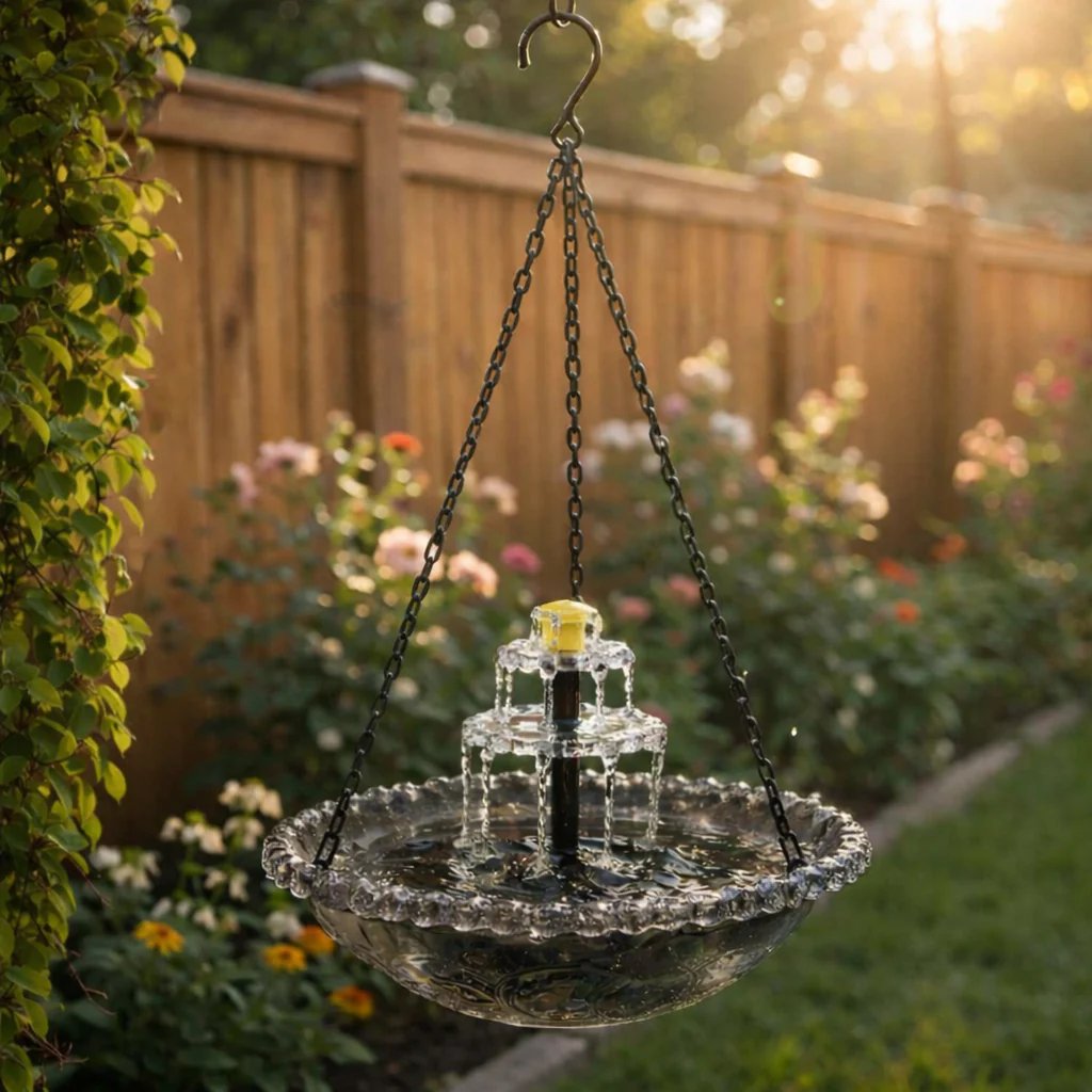 🔥🔥 Solar Cascade Hanging Bird Bath Fountain | 🚨 Selling Fast!
