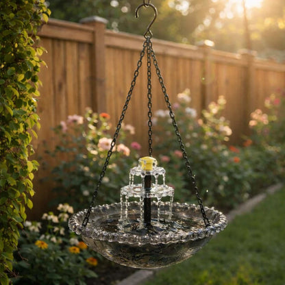 🔥🔥 Solar Cascade Hanging Bird Bath Fountain | 🚨 Selling Fast!