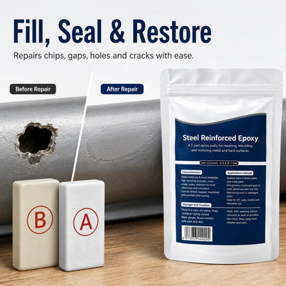 💥SAVE 50% NOW🏠Steel Reinforced Epoxy Repair Putty