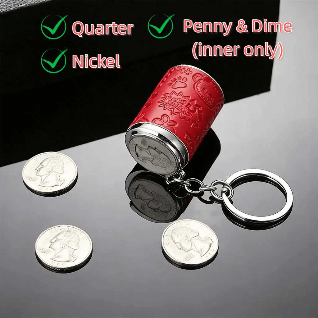 🔥Mini Coin Storage Keychain – Compact, Durable, and Practical for Everyday Carry💫