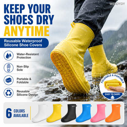 🔥Last Day 49% OFF-🌧️Stop Soaked Sneakers! Heavy-Duty Rain Shoe Covers – Anti-Slip & Fold Into Your Bag