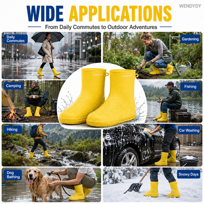 🔥Last Day 49% OFF-🌧️Stop Soaked Sneakers! Heavy-Duty Rain Shoe Covers – Anti-Slip & Fold Into Your Bag