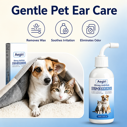 Gentle Pet Ear Wash | Odor-Free Cleaning for Dogs & Cats🌿