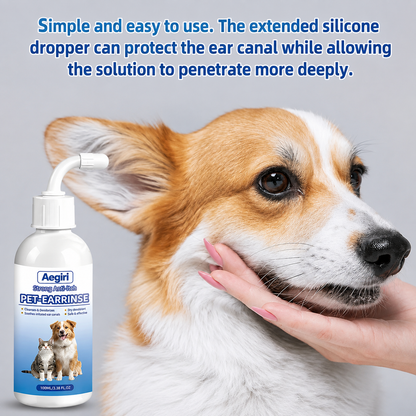 Gentle Pet Ear Wash | Odor-Free Cleaning for Dogs & Cats🌿